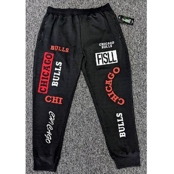 🆕 🏀CHICAGO BULLS SWEATPANTS - NBA - BY FISLL - MEN